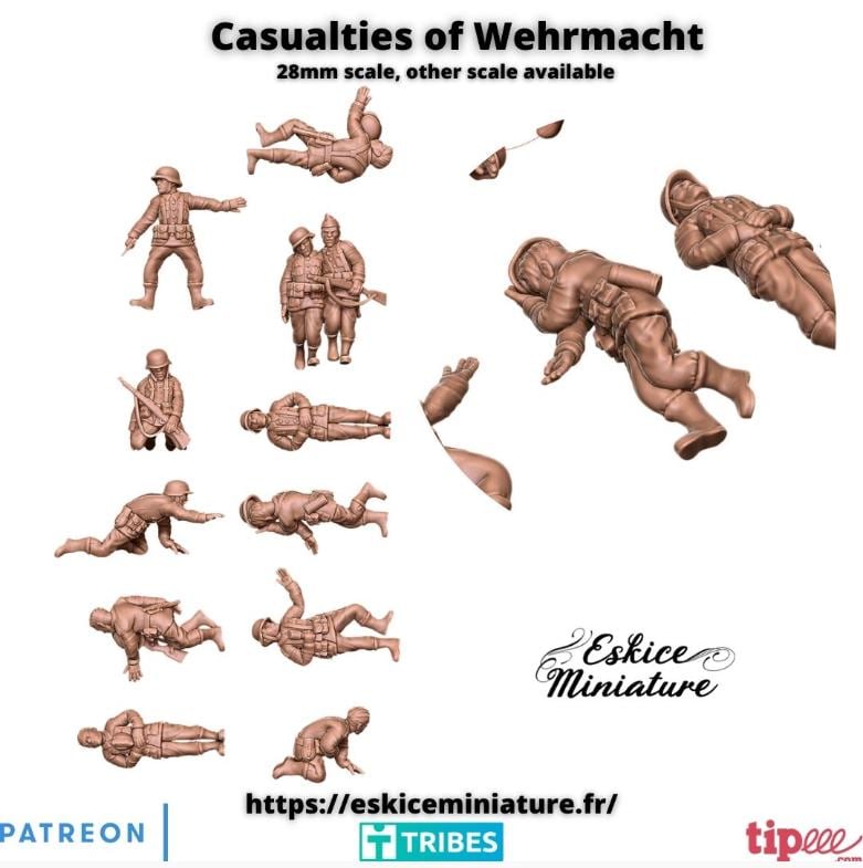WW2 German Casualties of Wehrmacht Set 2