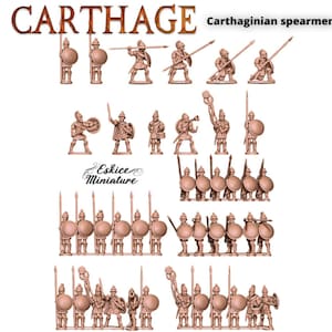 Conjunto de lancero cartaginés antiguo