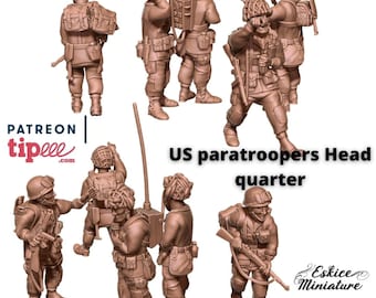 WW2 US Paratroopers HQ Set