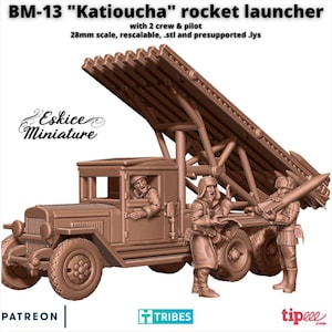 WW2 Russian BM-13 Katioucha Rocket Launcher Set