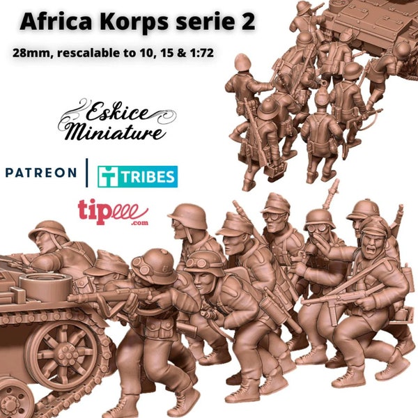 WW2 German Afrika Korps Series 2 Set