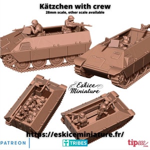 Conjunto de Katzchen alemán de la Segunda Guerra Mundial con tripulación