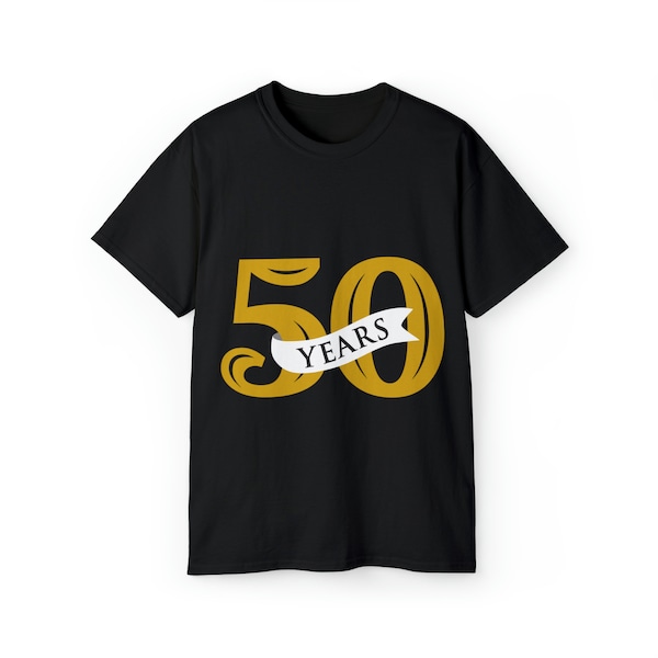 Maglietta Tshirt 50th 50esimo 50 anni year T-shirt Unisex Ultra Cotton Tee men and women some colors tanti colori mezzo secolo