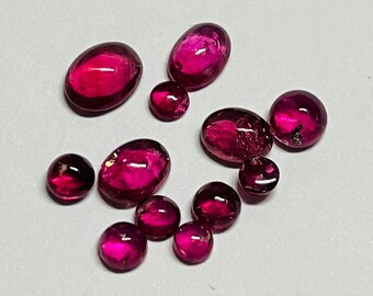 Lot De Pierres Fines Tourmaline Rose Naturelle 2,5 Mm – Rond à Facettes – En Vrac