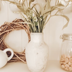 Vase aus Porzellan/ grau beige/ Blumenvase/ Vase/ Tischdekorationen Bild 3