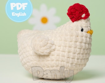 Crochet Pattern Chicken with Wings / Small Size