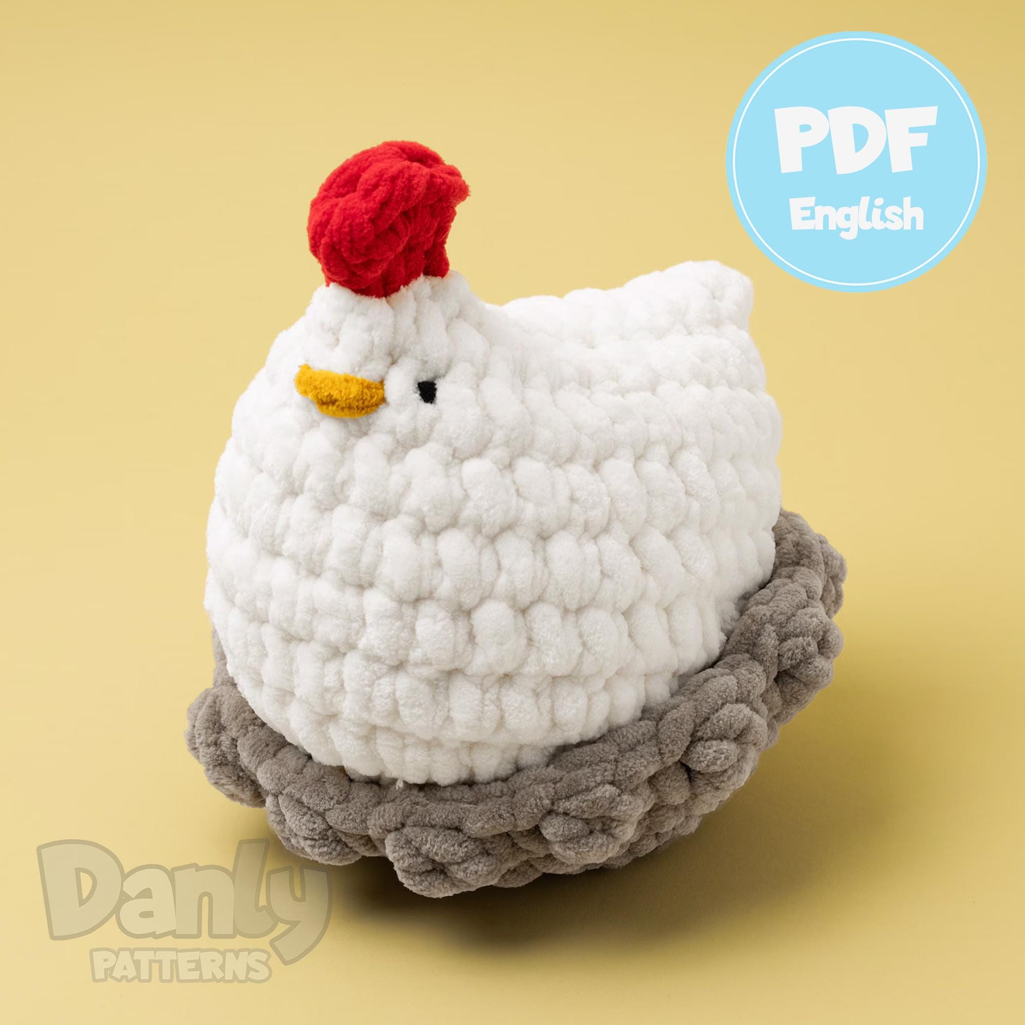 2 in 1 Crochet Pattern Chicken with Nest Duo