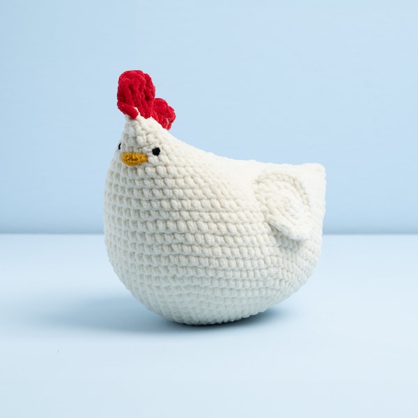 Large Chicken Crochet Pattern - Rooster and Hen Amigurumi Tutorial