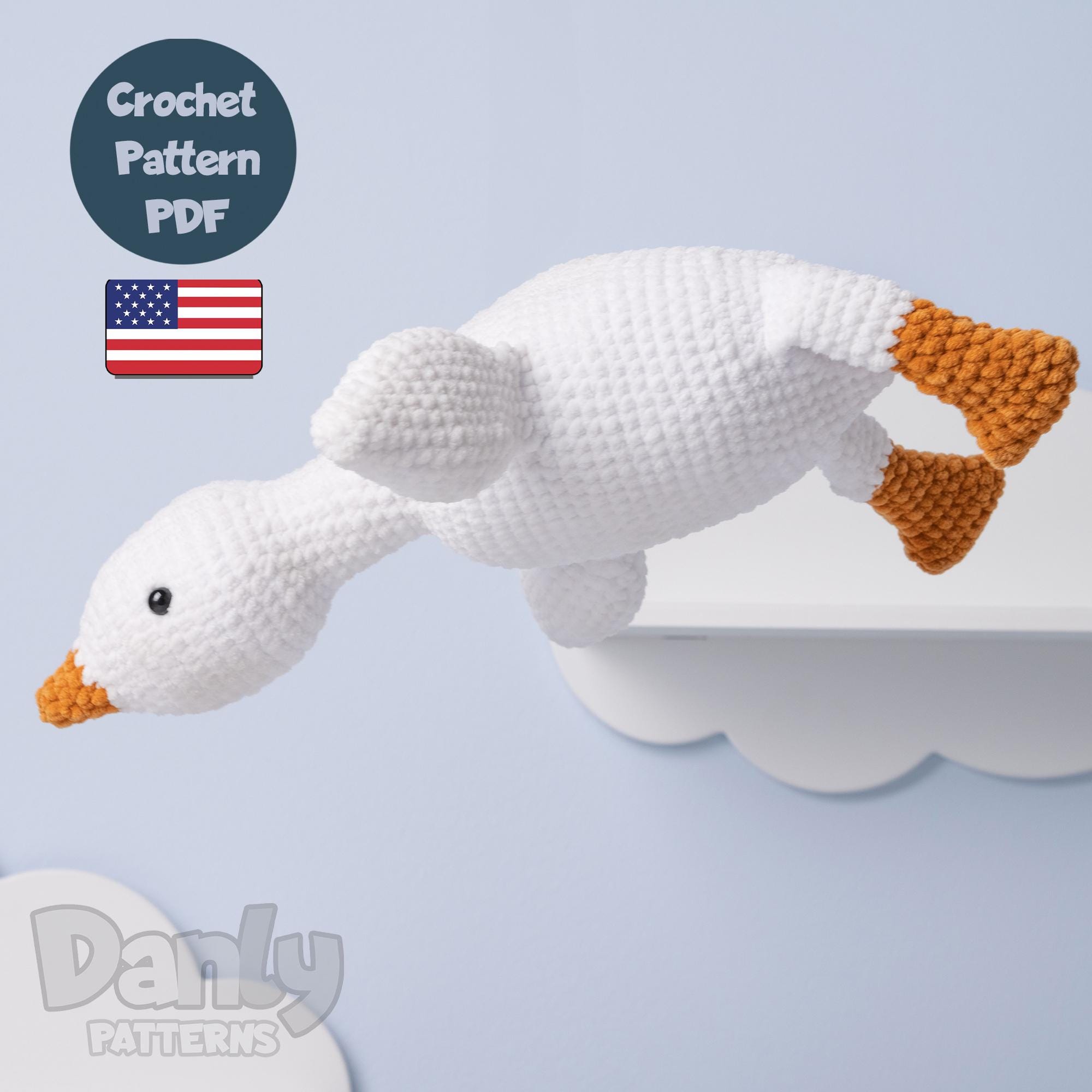 Goose Amigurumi Plush Goose /