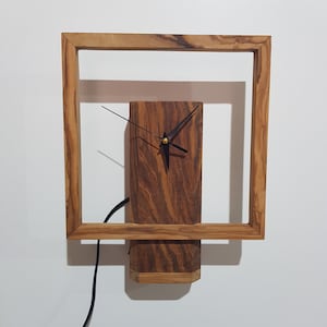 Led Lighted Wooden Wall Clock,Wooden Wall Clock, Clock For Wall, Bedside Lamp Clock, Night light Clock, Night Lamp Clock
