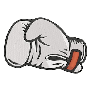 Boxing Gloves Embroidery Design, Pattern in 5 size