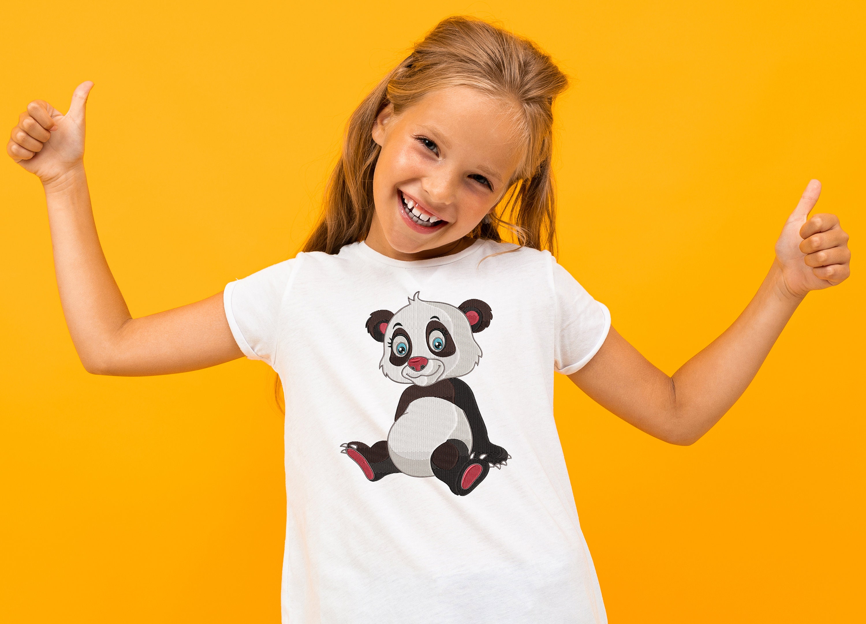 Panda Machine Embroidery Design - Etsy