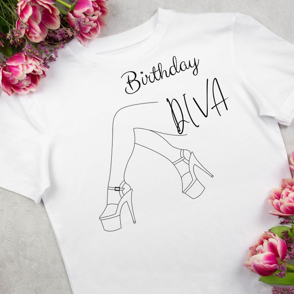 Birthday Diva SVG PNG PDF, Birthday Queen Svg, Birthday diva T-Shirt Svg, It's My Birthday Svg, Birthday T-Shirt Svg, Birthday Svg Png Pdf