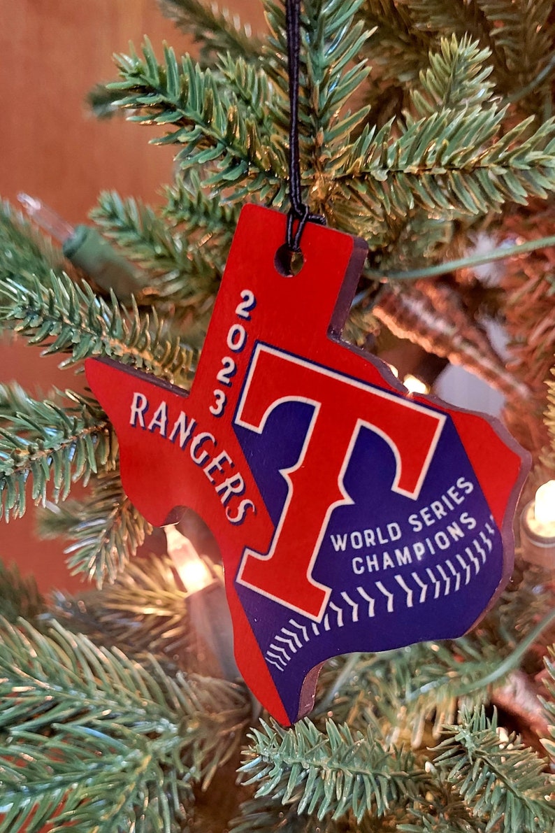 Texas Rangers Ornament Baseball World Series World Etsy