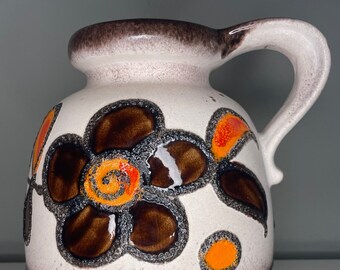 Vase Scheurich Ceramics 200-28 Fat Lava Large Orange Blue - Etsy Vase Scheurich Ceramics 200-28 Fat Lava Large Orange Blue - Etsy