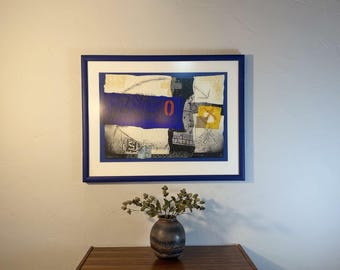 Opposizione - Thomas Hamann, dipinto in cornice blu