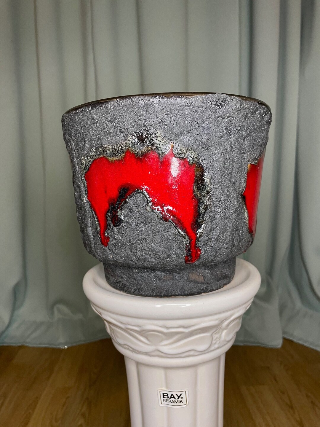 p*✱様 Marei 2322 fat lava ファットラバ プランター 鉢カ Fat Lava Marei Keramik Planter Flower Pot. West Germany