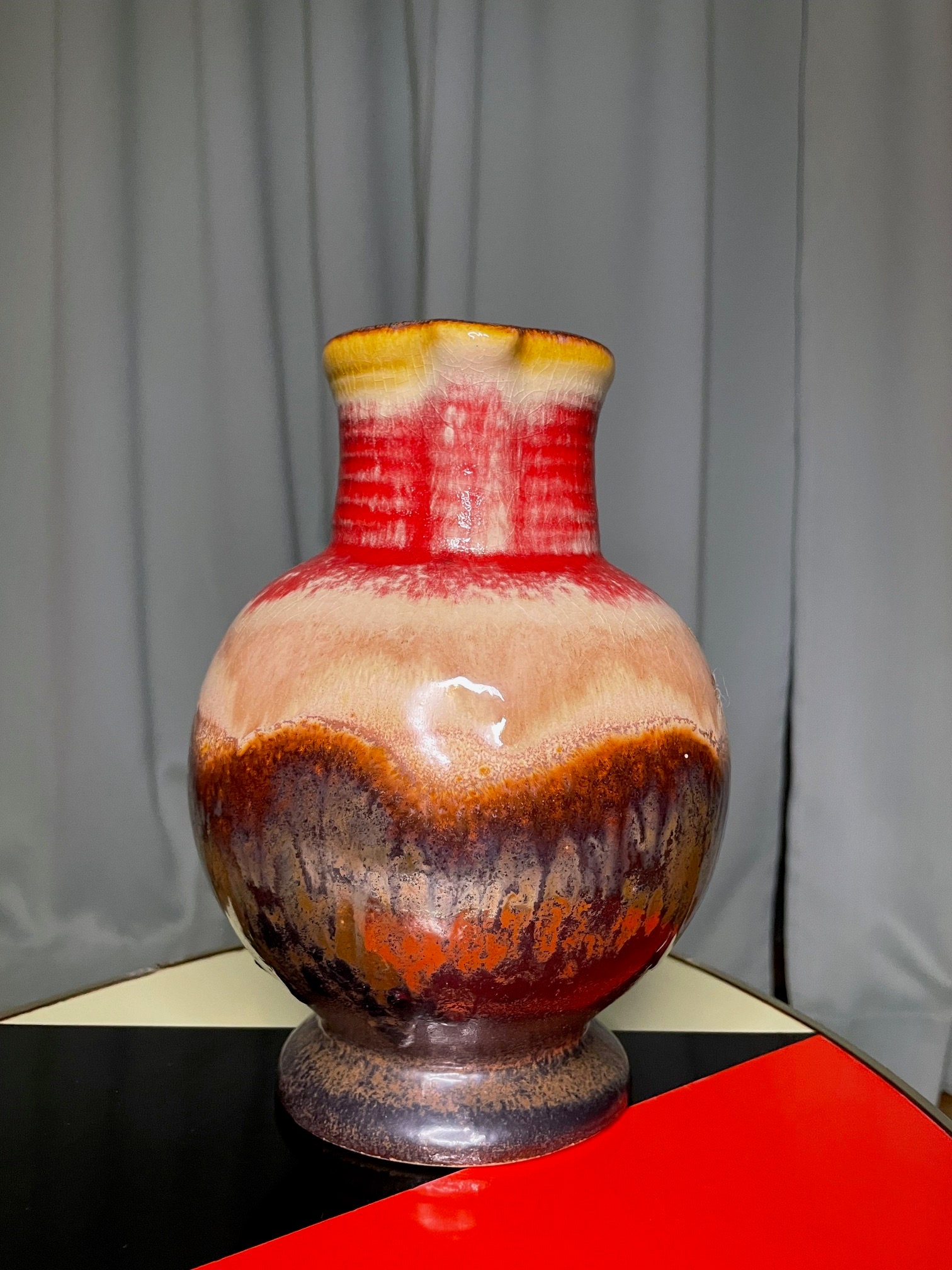 Fat Lava Ü-keramik Ceramic Vase. 1826/20. West Germany