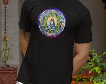 Jesus Christ Meditating Unisex t-shirt, Faith Shirt, Faith Cross Shirt, Christian Gift, Christian Shirts, Love and Grace Shirt, Jesus Love