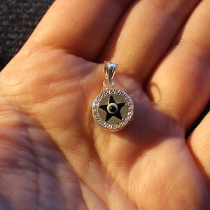 Sterling Silver Evil Eye Necklace, Turkish Evil Eye Pendant, Gift for Best Friend, Tiny Evil Eye, Protective Eye Necklace