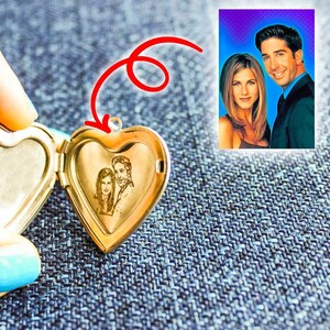 Custom Picture Necklace, Photo Pendant, Personalized Heart Locket Necklace Stainless Steel with Photo Gift for Mom Birthday Gift for Her