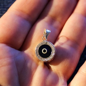 Sterling Silver Evil Eye Necklace, Turkish Evil Eye Pendant, Gift for Best Friend, Tiny Evil Eye, Protective Eye Necklace