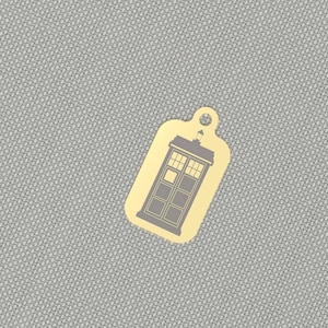 5 Pcs Rectangle Charms, Police Phone Box Charm, Dr Who Time Machine, Rectangle Charm, Movie Charm, Diy Jewelry, Raw Brass