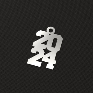 Sterling Silver 2024 Charms New Year Charms, Graduation Charms