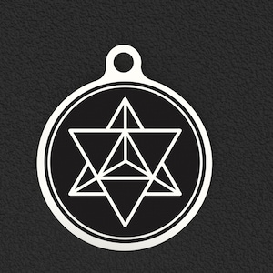 Sterling Silver Flower Of Life Merkaba, Merkabah Merkaba Sacred Geometry Pendant, Merkaba Charm