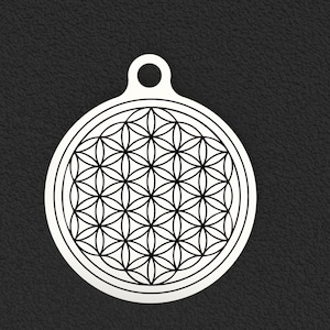 Sterling Silver Flower of Life Pendants Charms