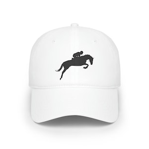Jumping Horse Baseball Cap Horse Hat Horse Cap Horse Rider Gift Barn Gift Horseback Riding Horse Lover Clothing Jumping Horse Apparel