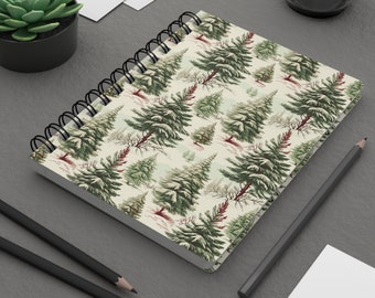 Christmas Tree Note Book Holiday Notebook Christmas List Journal Festive Journal Holiday Gift Idea Christmas To Do Book Holiday Diary Gift