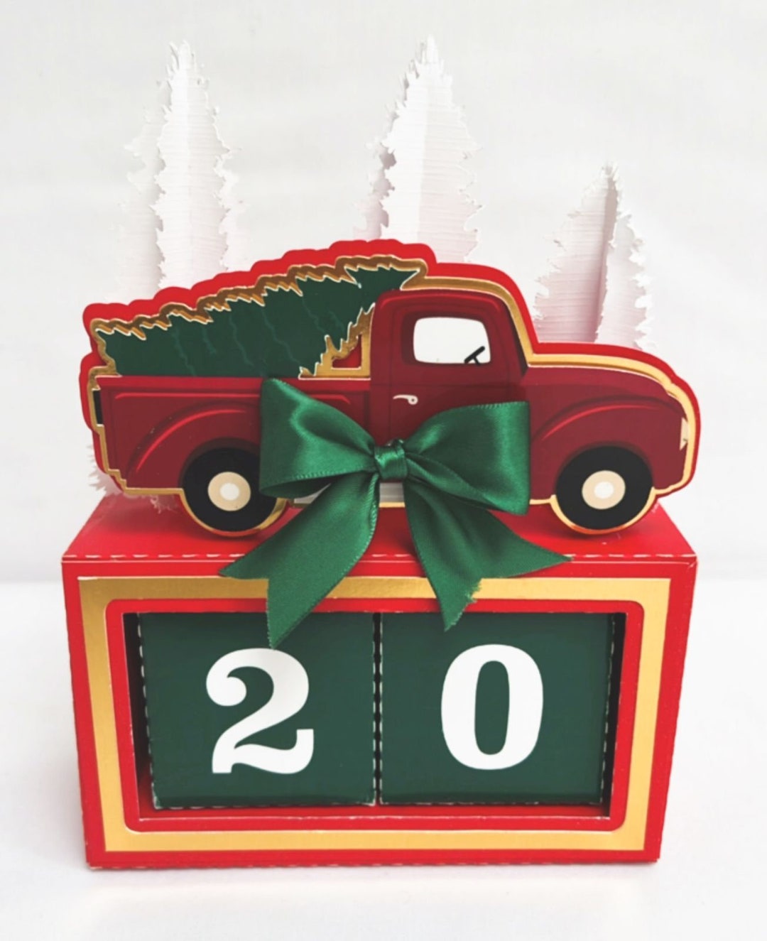 Xmas Countdown Calendar / SVG / CRICUT / BROTHER / Template / Cut Files ...