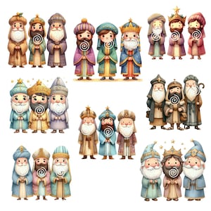 The Three Wise Men / Reyes Magos / Cricut / Cameo / Brother / PNG / Clipart