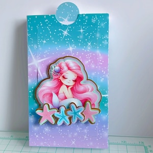Cartão deslizante / Sereia / Glitter / PNG / SVG / Studio3 / Cricut