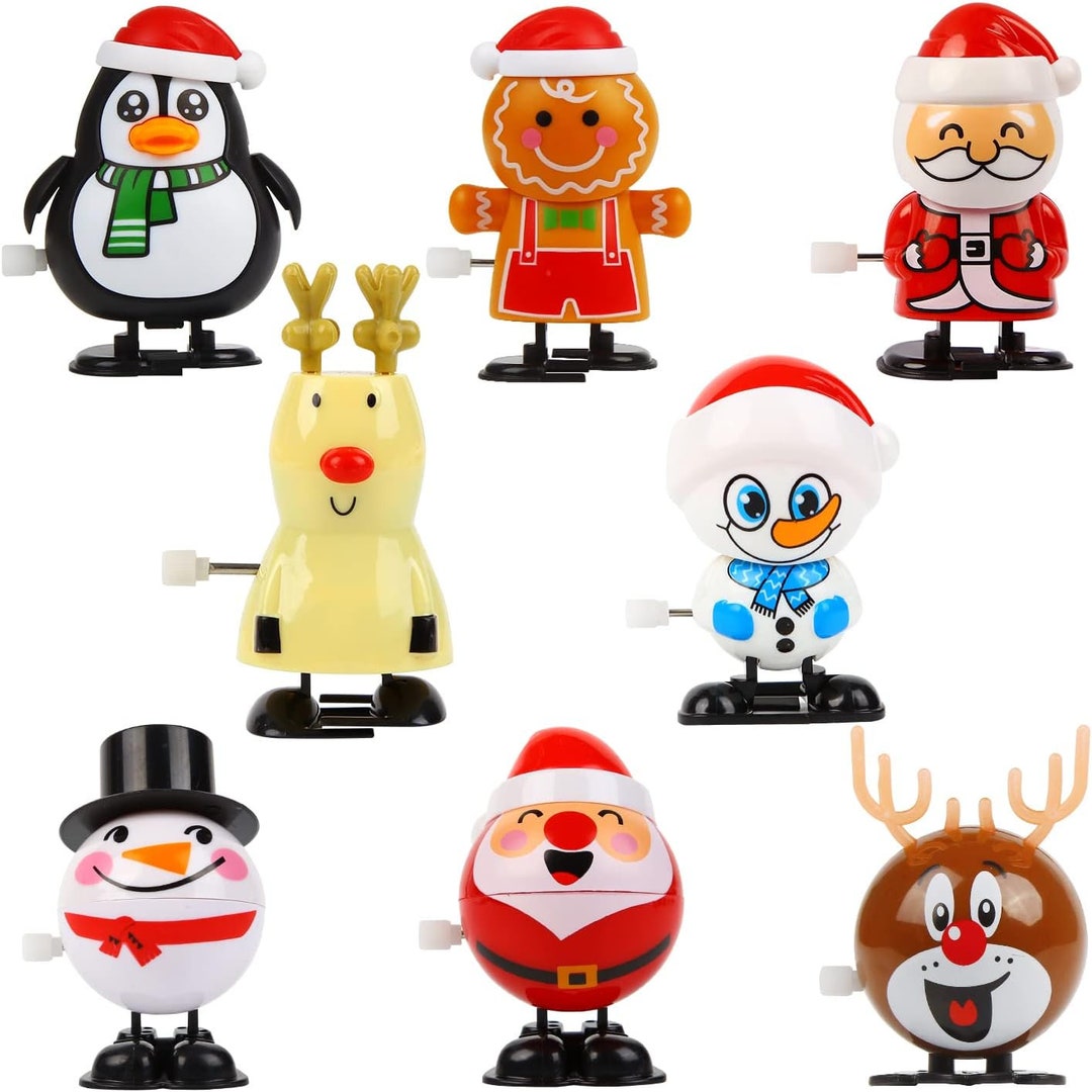 Christmas Wind up Toys 8 Pieces Assortments Christmas Etsy