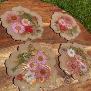 Floral Resin Coasters