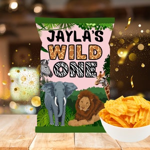 Wild one chip big, wild one party, wild one party favors, first birthday party favors, wild one party treats, wild one first birthday