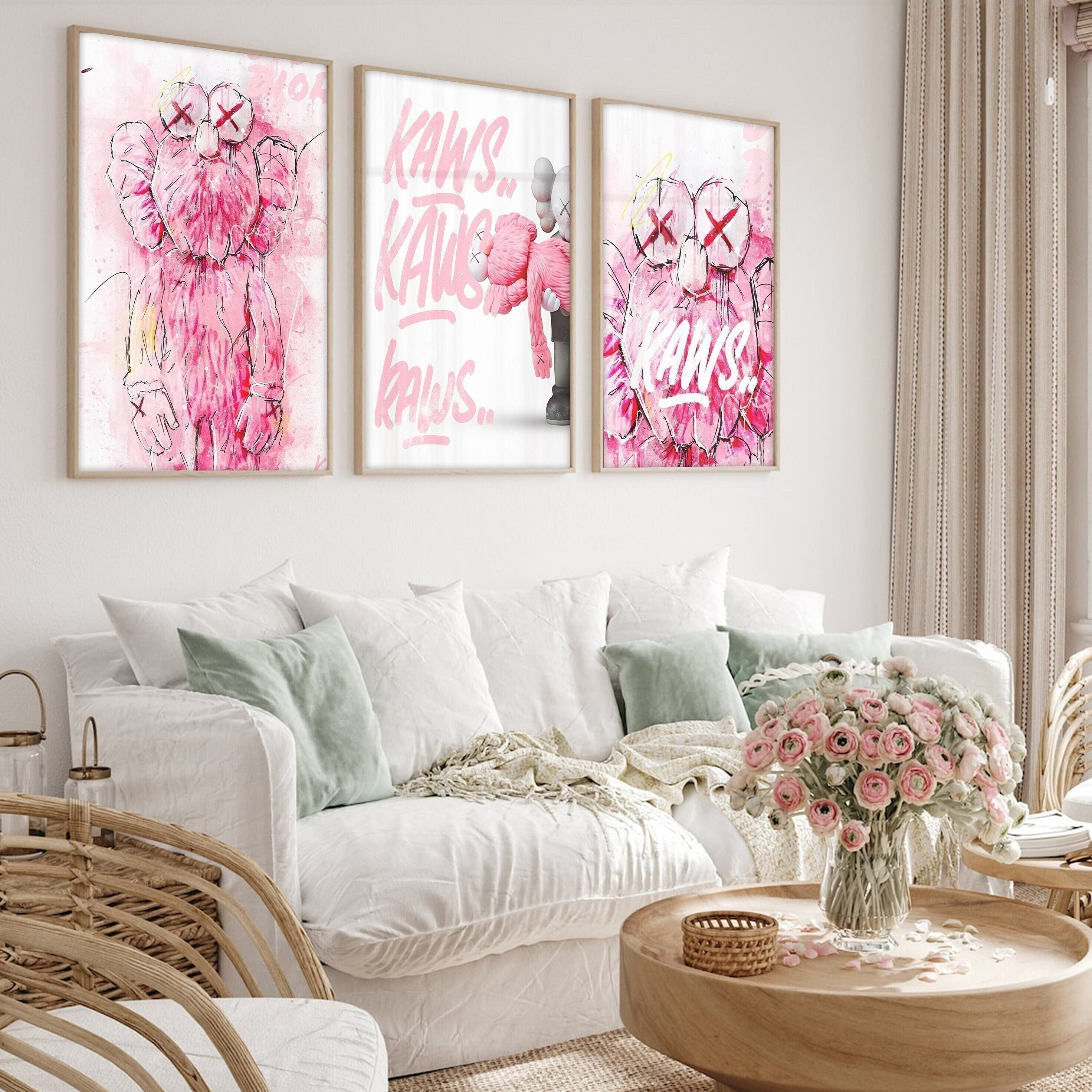  WLXKJ Girl Pink Kawss Poster Hypebeast room decor