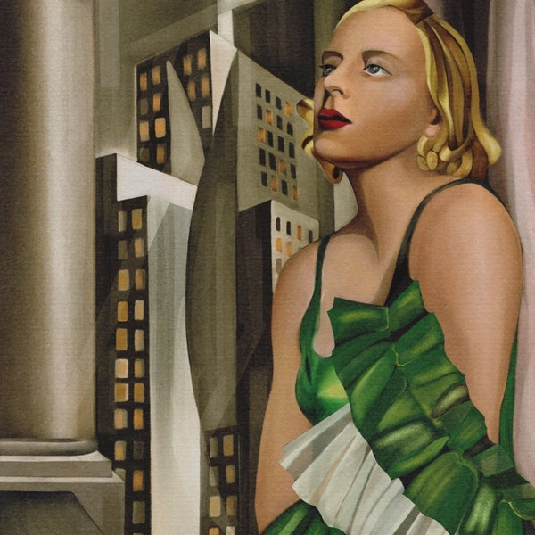 Tamara de Lempicka / Fine Art poster / giclee print / digital portrait / wall art / wall poster / retro poster / retro / Art Deco