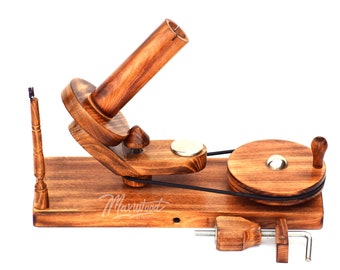 Handcrafted Wooden Yarn Ball Winder - Vintage Style and Durable Craft Tool