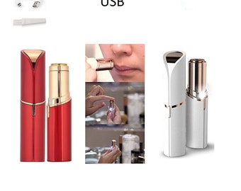 USB 2xMode Frauen schmerzlos Gesichts Gesicht Körper Haarentfernung