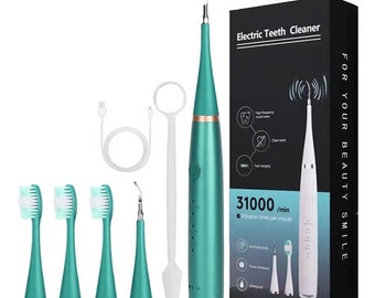 Elettrico Sonic Teeth Scaler Irrigatore orale Sbiancamento dei denti Strumento di pulizia bianco