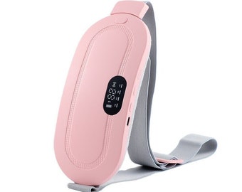 Masseur électrique vibrateur chauffage menstruel coussin de soulagement taille ventre rose