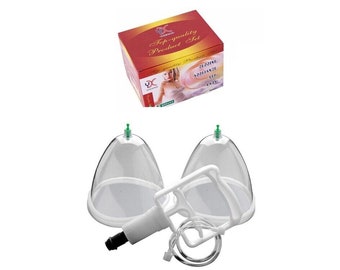 2X size vacuum breasts vacuum breasts breast enlargement cupping pump