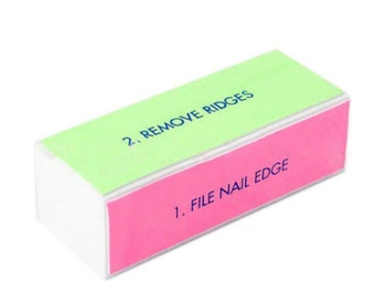 Pack de 10 tampons pour manucure Nail Art, bloc de polissage à 4 voies, lime de ponçage