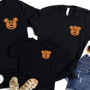 Comfort Colors® Disney Halloween Shirt, Disney Halloween Family Shirt, Mickey Minnie Halloween TShirt, Disney Pumpkin Halloween Couple Shirt