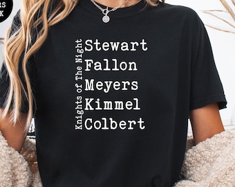 Support Late Night Comedy Comfort Colors® Shirt, Political Satire Tee, Stephen Colbert Fan T-Shirt, The Daily Show Free Speech Merch