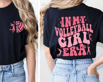 In My Volleyball Girl Era Shirt, Custom Name Volleyball Shirt, Girls Sport Shirt, Volleyball Gift Comfort Colors Shirt, Sport T-Shirt