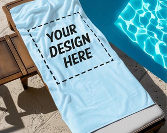 Custom Logo Beach Towel, Pool Towel Gift Appreciation, Custom Text Beach Towel ,Your Logo Here,Beach Print,Towel With Your Logo,Company Logo